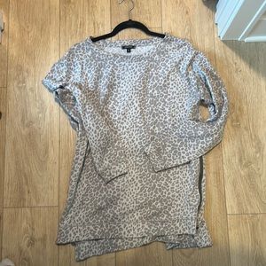 Stella and Dot Cheetah Tunic Sweatshirt